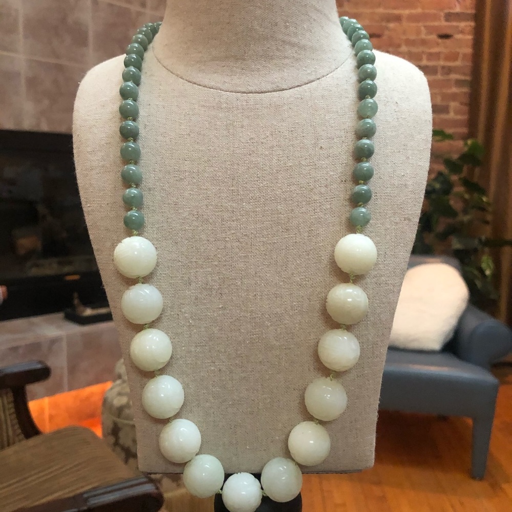Genuine Jade Boho Necklace *Handmade*